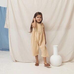 NEW. Daughter Co. River Jumpsuit, Honey, Size 4-5y
